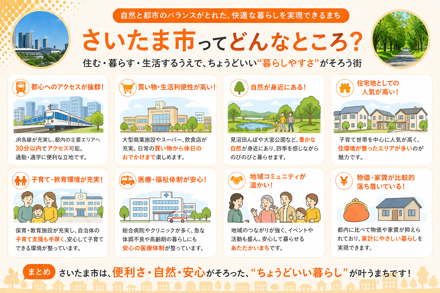 さいたま市の内窓工事 大宮駅・浦和駅・武蔵浦和駅 周辺の住宅対応エリアイメージ