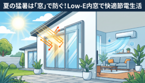 【夏の猛暑対策】内窓は冬だけじゃない！Low Eガラスで冷房効率UP＆10月値上げ前に問屋価格でオプション工事 エスワイエーエー