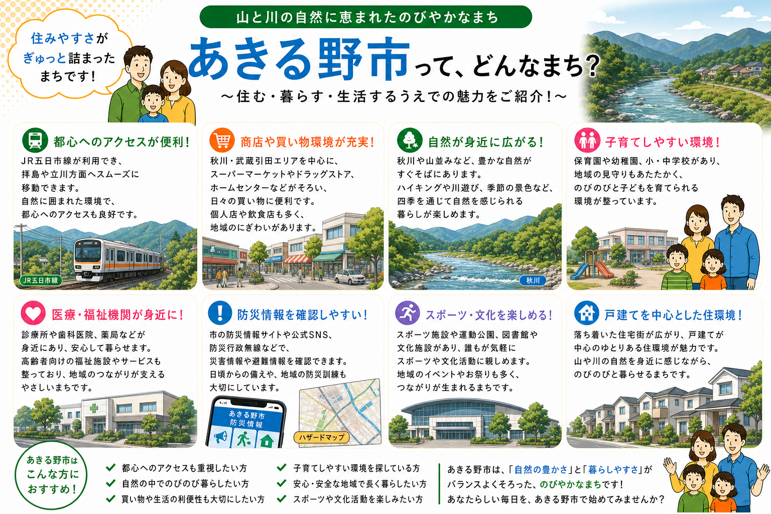 東京都あきる野市の内窓工事 秋川駅・武蔵引田駅 周辺の住宅対応エリアイメージ