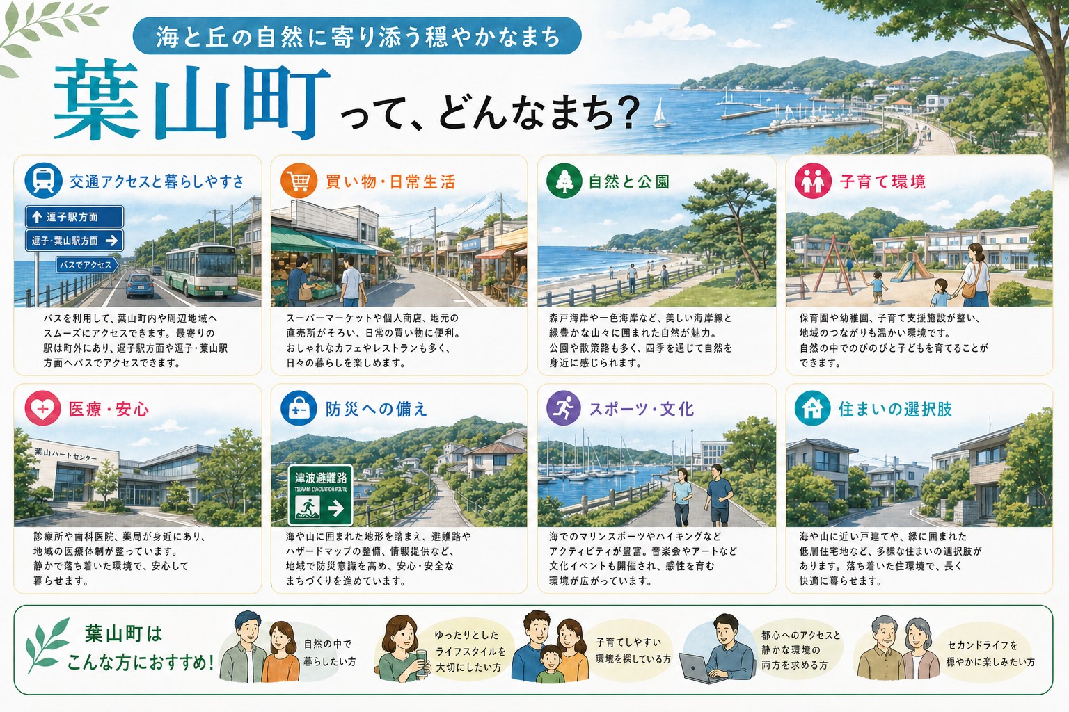 神奈川県葉山町の内窓工事 （鉄道駅なし駅・逗子が最寄）駅 周辺の住宅対応エリアイメージ