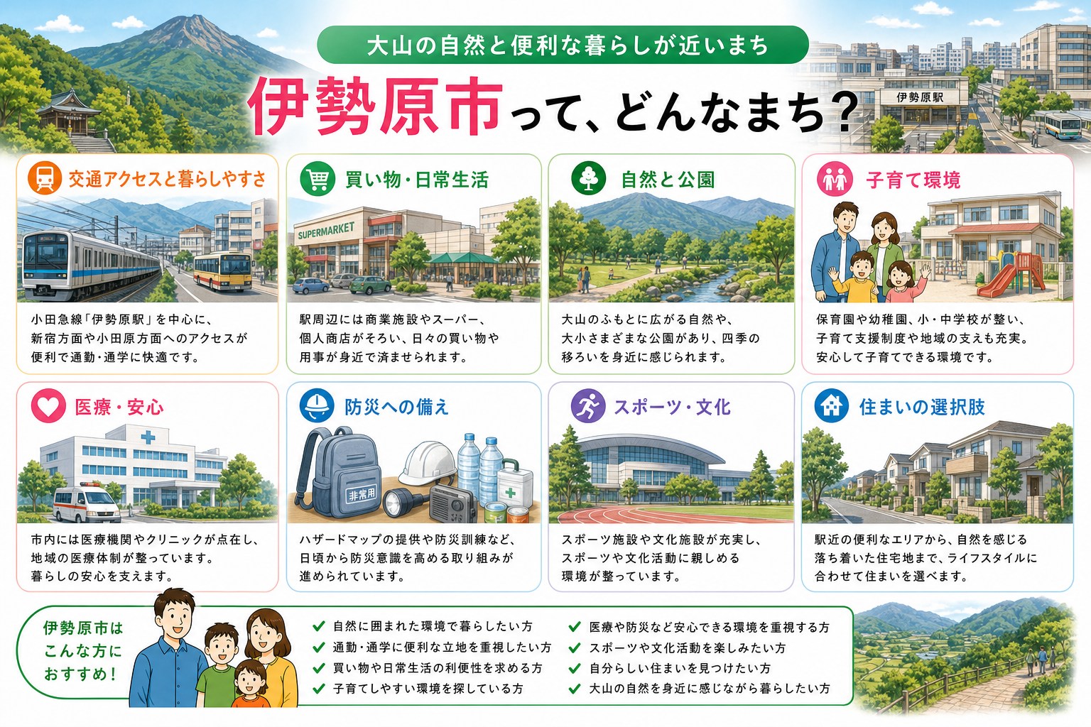 神奈川県伊勢原市の内窓工事 伊勢原駅・愛甲石田駅 周辺の住宅対応エリアイメージ