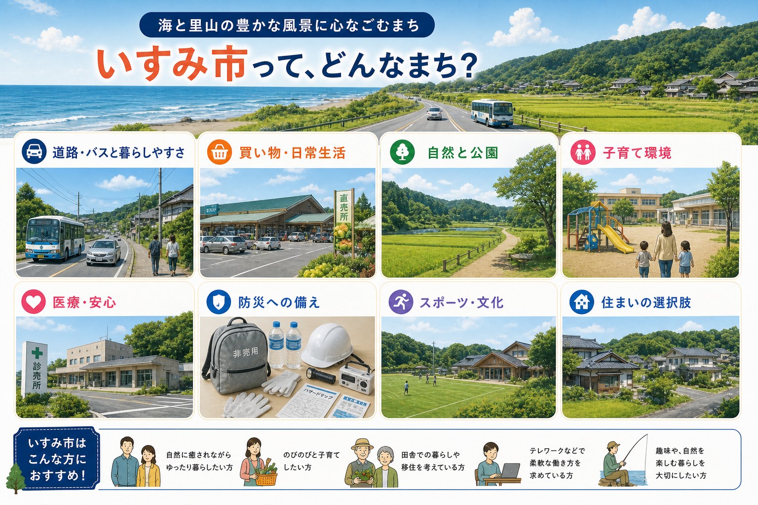 千葉県いすみ市の内窓工事 大原駅・長者町駅 周辺の住宅対応エリアイメージ