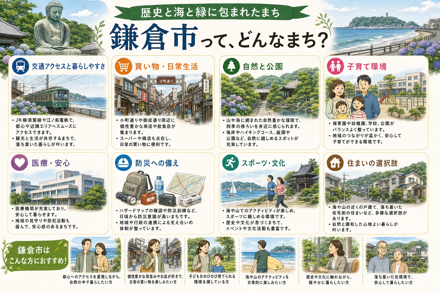 神奈川県鎌倉市の内窓工事 鎌倉駅・大船駅 周辺の住宅対応エリアイメージ