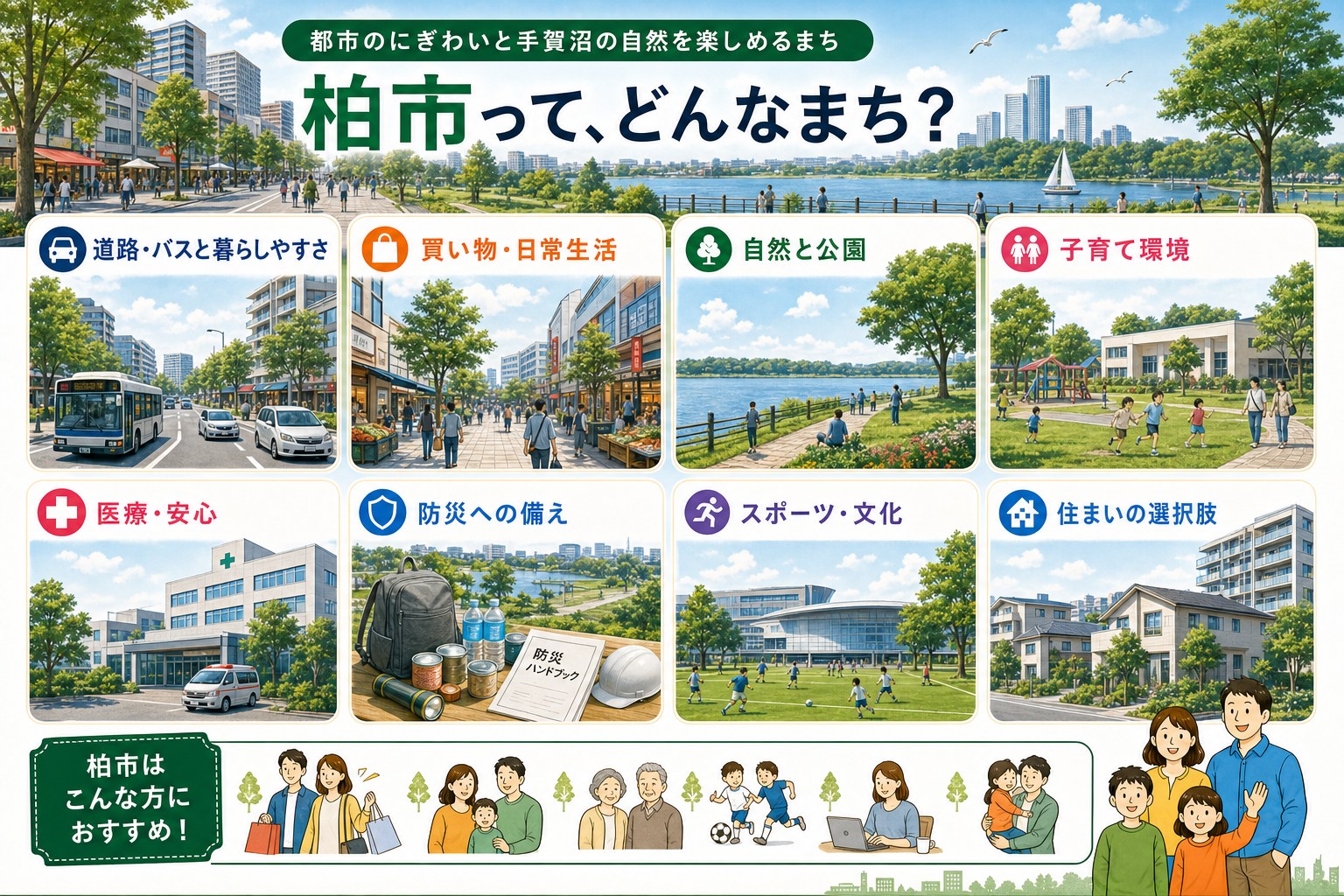 千葉県柏市の内窓工事 柏駅・南柏駅 周辺の住宅対応エリアイメージ
