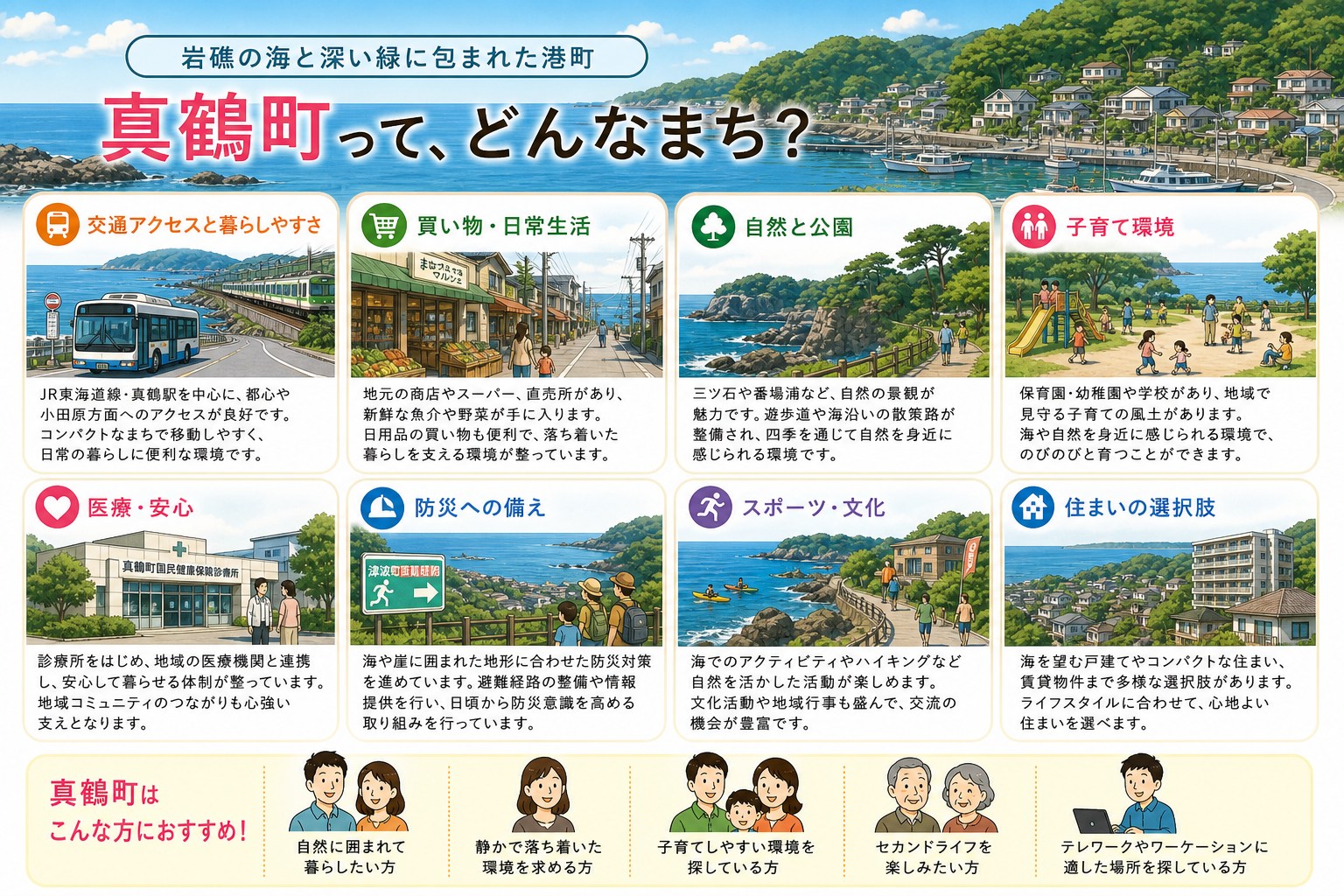 神奈川県真鶴町の内窓工事 真鶴駅・真鶴駅 周辺の住宅対応エリアイメージ