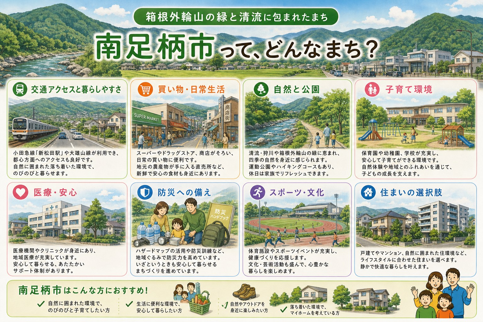 神奈川県南足柄市の内窓工事 大雄山駅・大雄山駅 周辺の住宅対応エリアイメージ