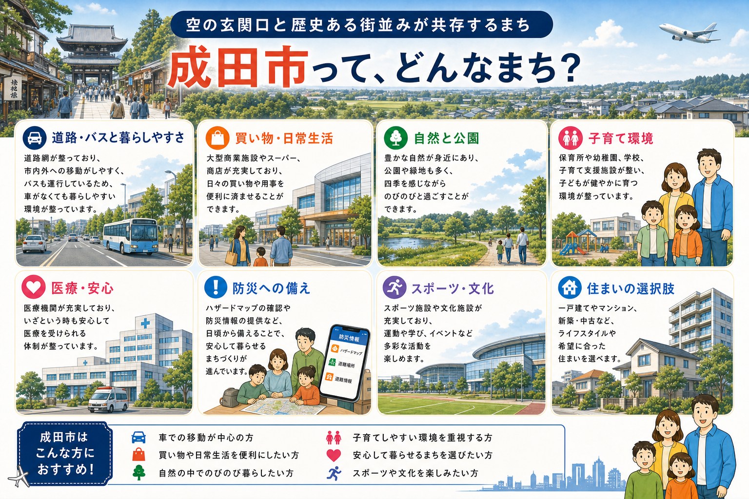 千葉県成田市の内窓工事 成田駅・京成成田駅 周辺の住宅対応エリアイメージ