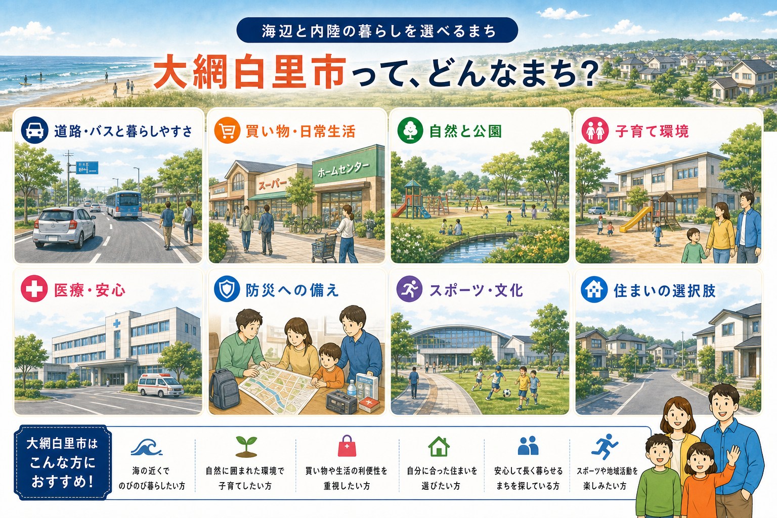 千葉県大網白里市の内窓工事 大網駅・永田駅 周辺の住宅対応エリアイメージ