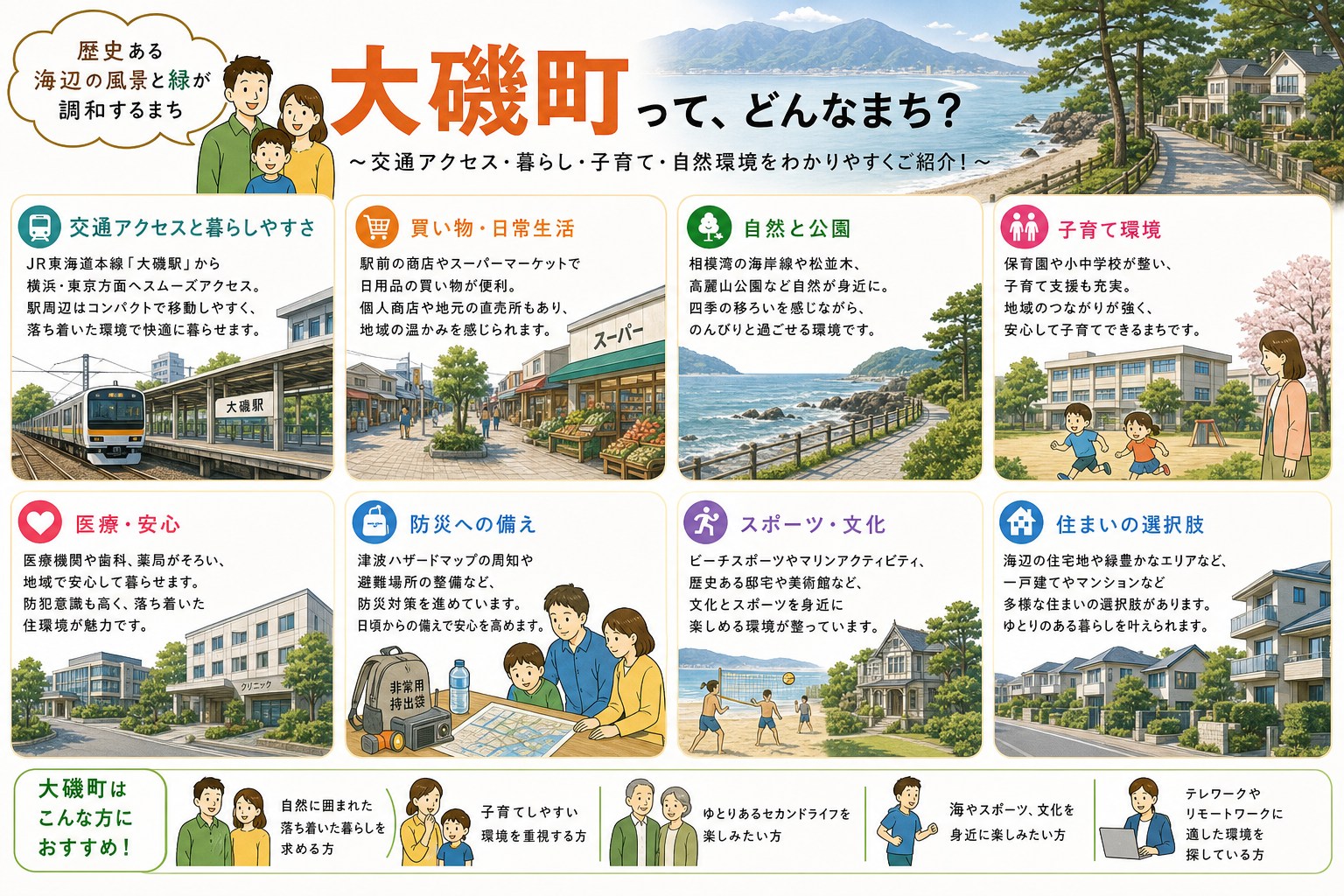 神奈川県大磯町の内窓工事 大磯駅・大磯駅 周辺の住宅対応エリアイメージ