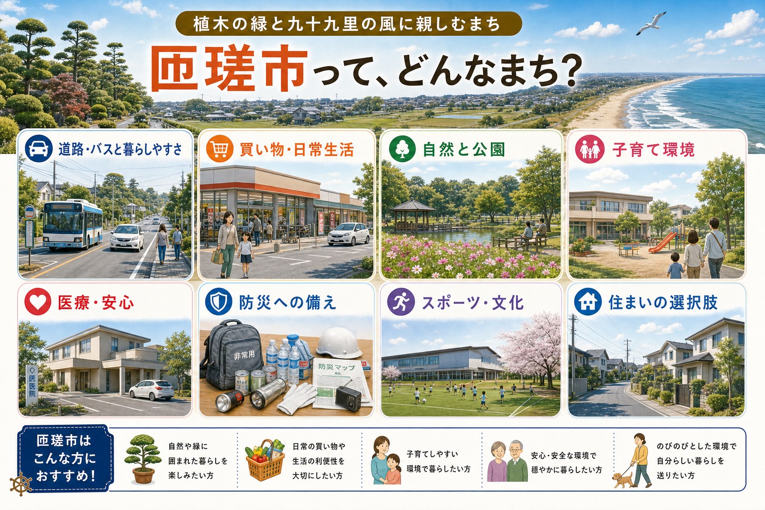 千葉県匝瑳市の内窓工事 八日市場駅・八日市場駅 周辺の住宅対応エリアイメージ