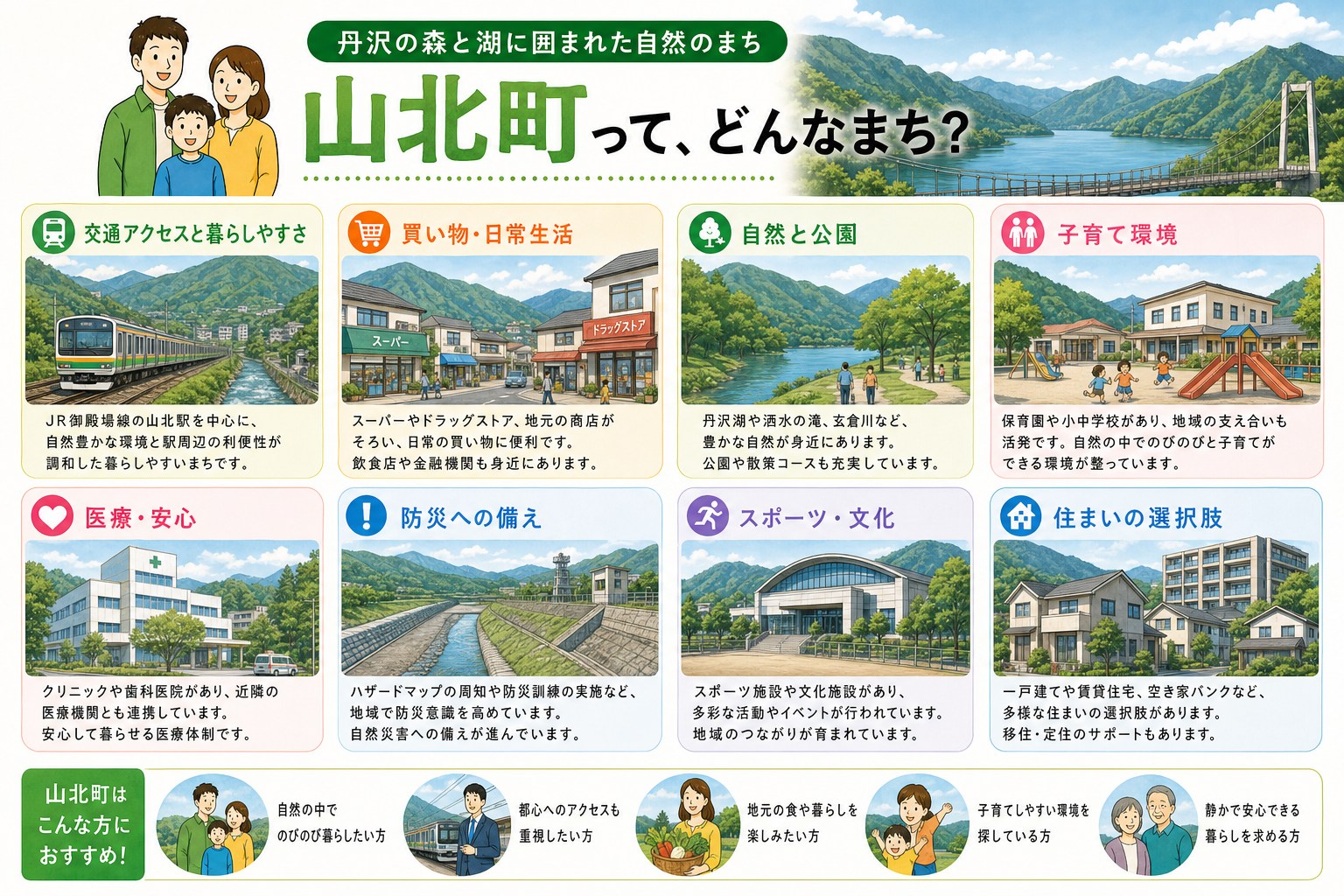 神奈川県山北町の内窓工事 山北駅・東山北駅 周辺の住宅対応エリアイメージ