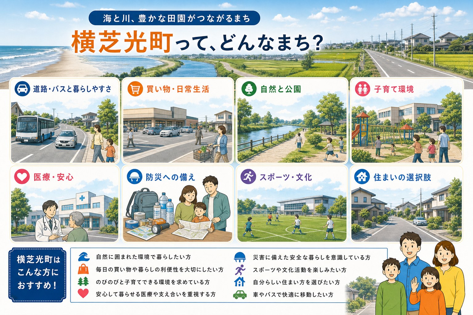 千葉県横芝光町の内窓工事 横芝駅・横芝駅 周辺の住宅対応エリアイメージ