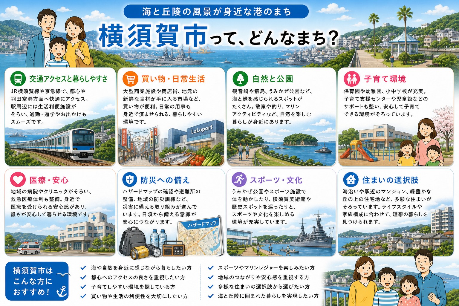 神奈川県横須賀市の内窓工事 横須賀中央駅・久里浜駅 周辺の住宅対応エリアイメージ